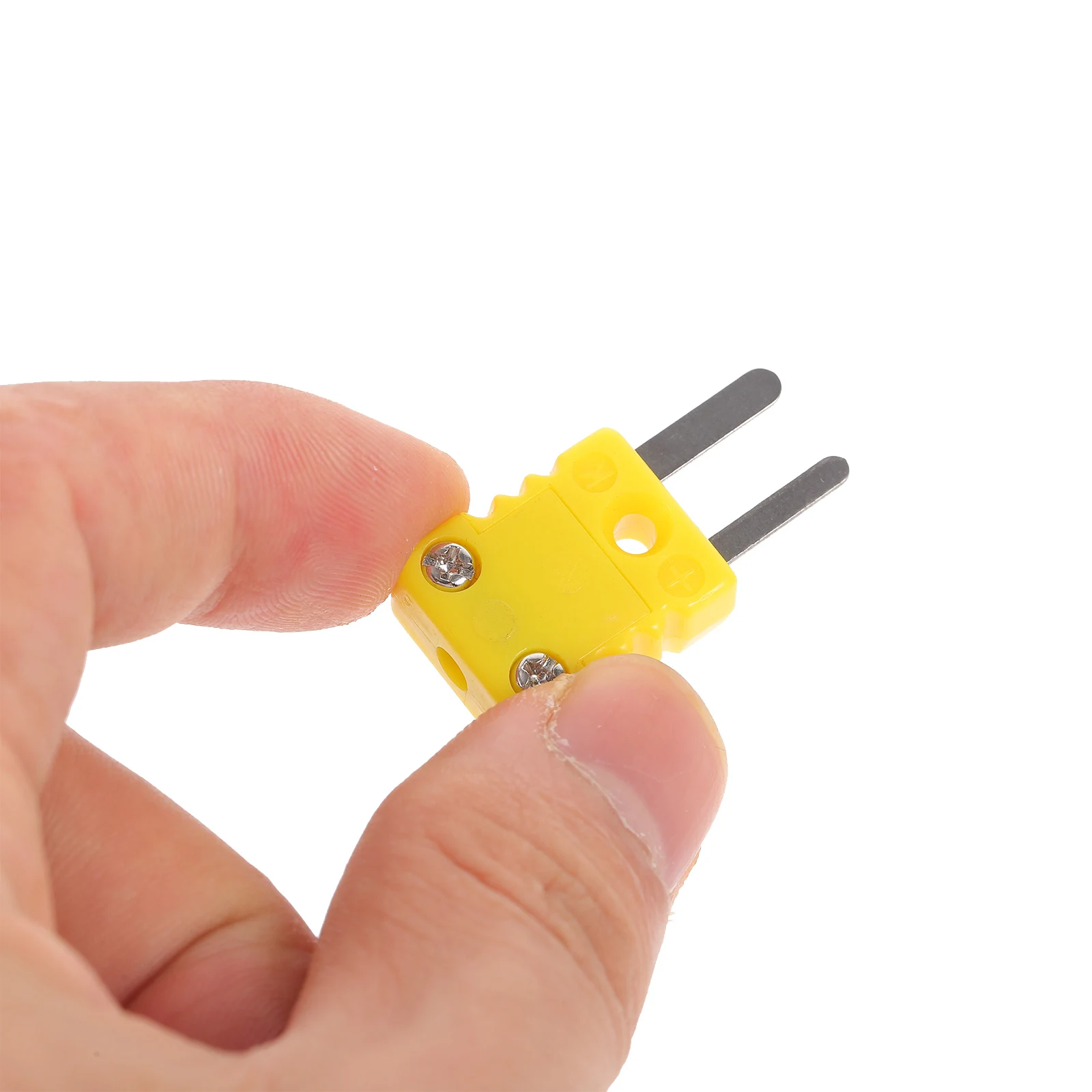 

2pcs Type Thermocouple Plug Socket Mini Yellow Connector Thermocouple Plug K Type for Temperature Measurement Wire Extension