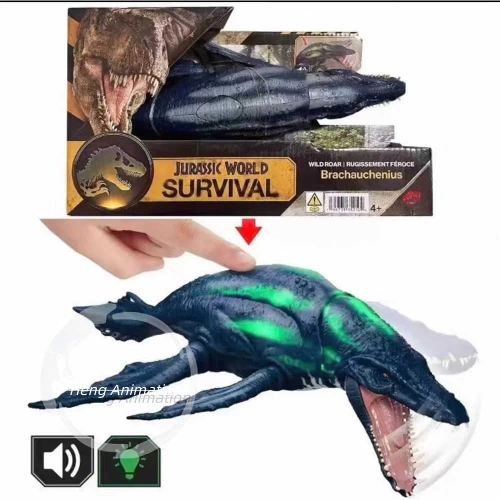 In Stock Jurassic World Sound and Light Attack Series Short-necked Dinosaur Model Dinosaur Figure JKL79 Collection Ornament Gift