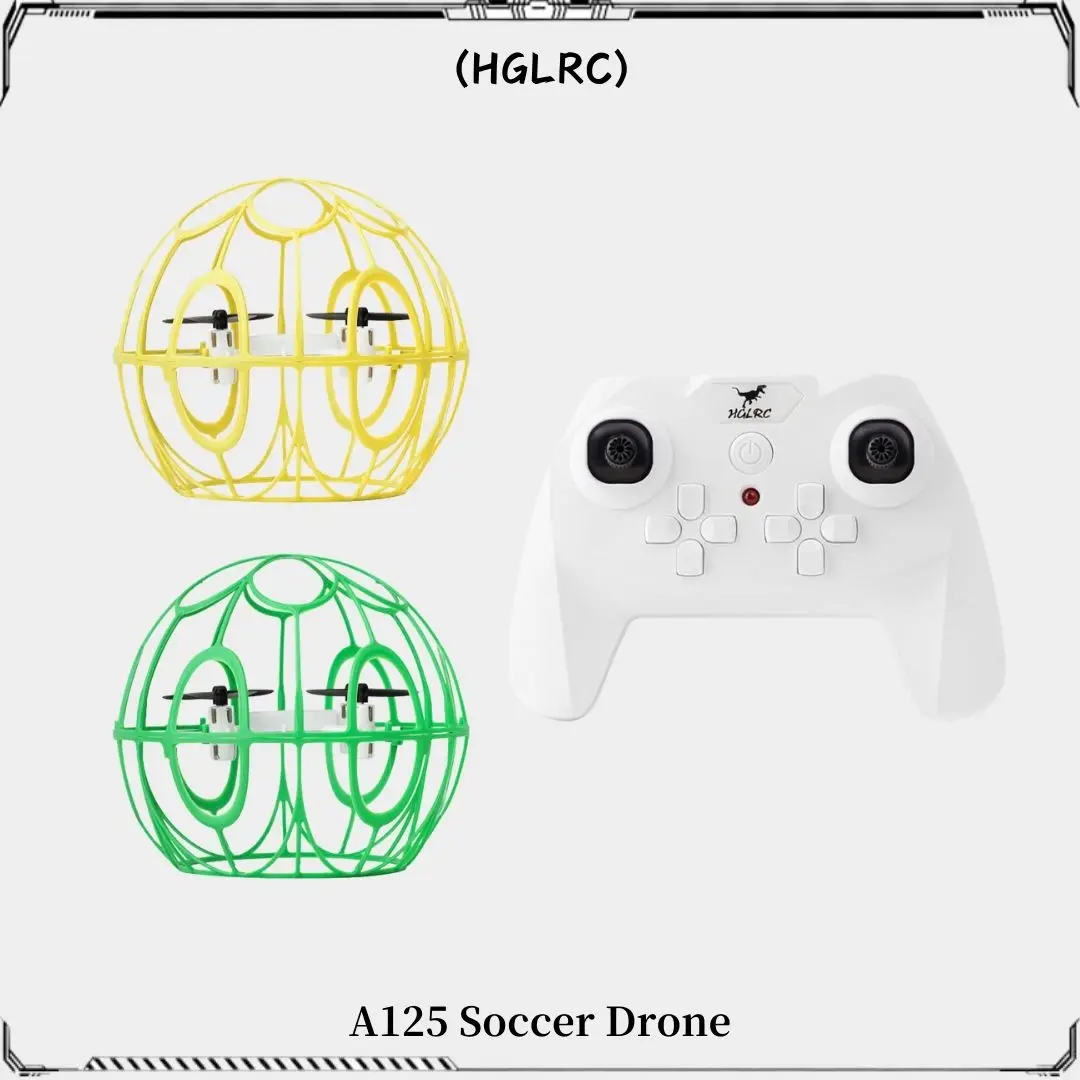 HGLRC A125 Soccer Drone New Spherical Ddesign for All-round Protection Easy for Beginners to Use