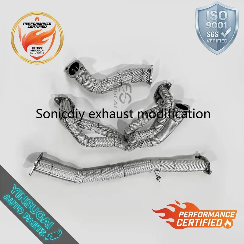 High Flow S-Tube Front Exhaust Pipe For Subaru BRZ ZN6 FA20 2.0L 2013-2018 SS304 Racing Power Torque Upgrade