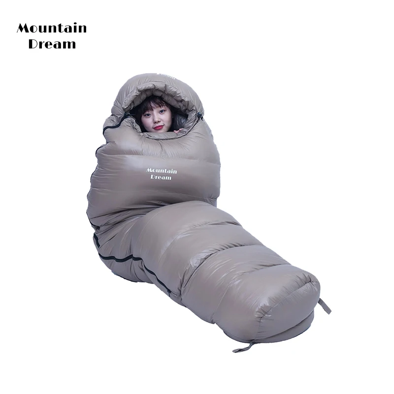 Mountaindream Outdoor Adult Mommy Warm Ultralight Travel Camping Down Sleeping Bag Duck Down Sleeping Bag