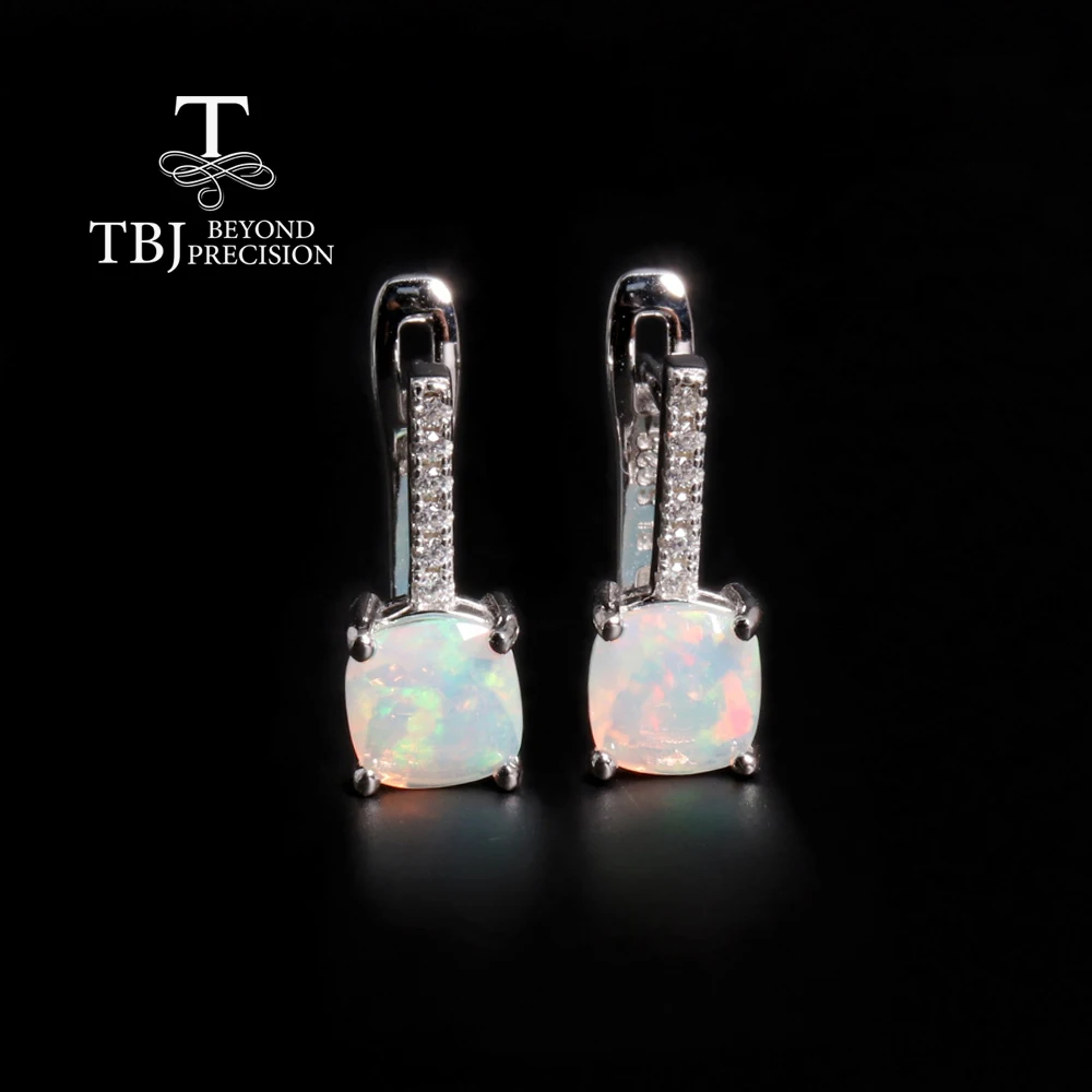 

Красочные октябрьские серьги с камнями, редкие драгоценные камни, натуральный опал, серьги из стерлингового серебра 925 пробы, подарки на день рождения для женщин и девочек