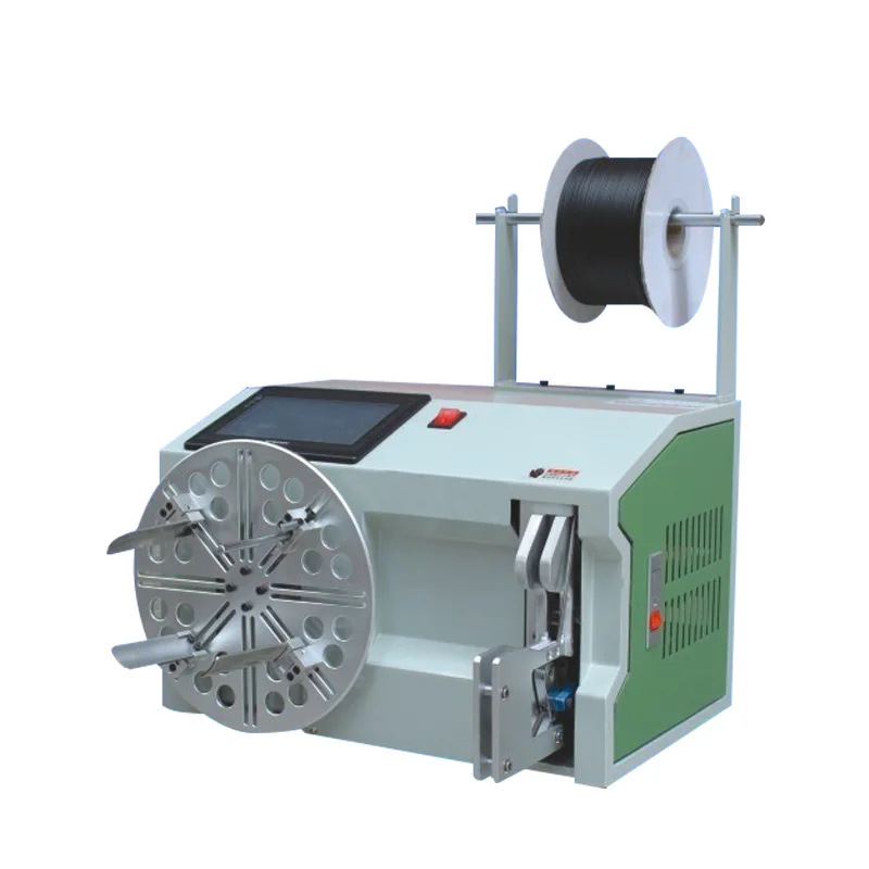 

Automatic Toouch Screen Ethernet Winder Electric Tying Binding Usb Rope Optical Fiber Cable Wire Winding Tie Machine