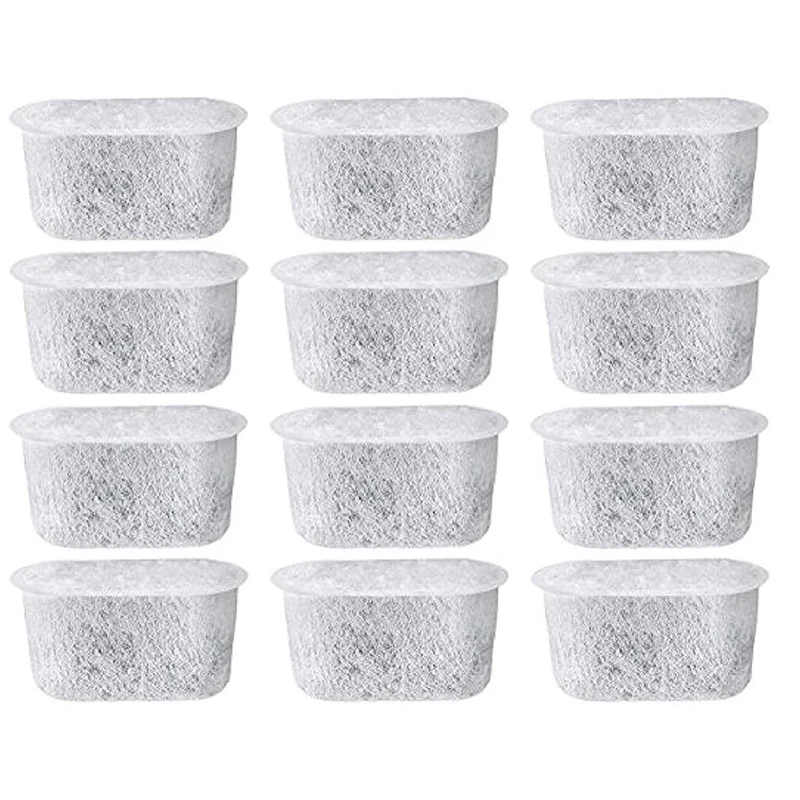 12 Pack Charcoal Water Filters for Cuisinart - Removes Chlorine, Odors From Water for Cuisinart Coffee Machines