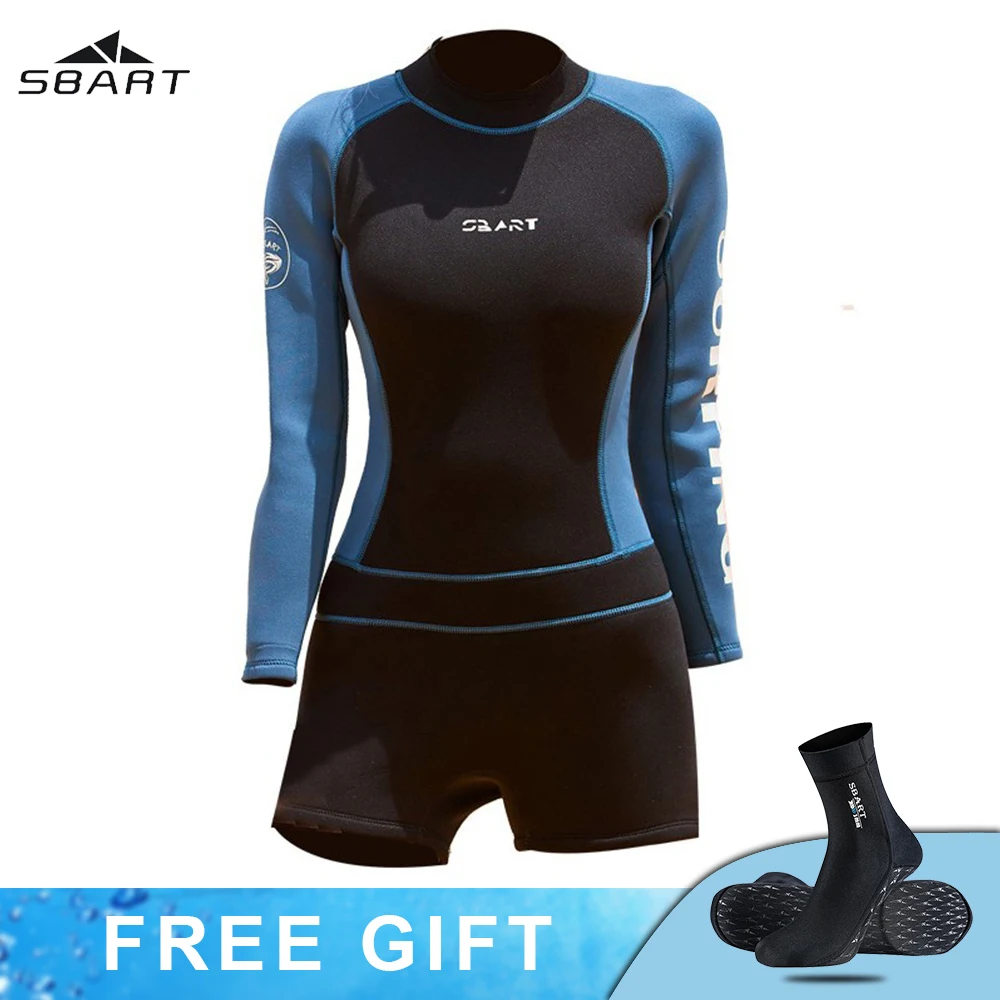 

2mm Neopreno One-Piece Women Wetsuit Diving Suit Rash Guards Swimsuits Snorkeling Floatsuit Kayaking Clothes Surfing