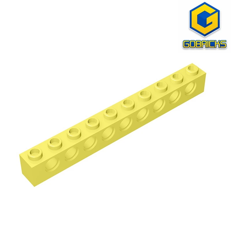 Gobricks GDS-628 TECHNICAL BRICK 1X10 4.9 compatible with lego 2730 children's DIY Educational Building Blocks