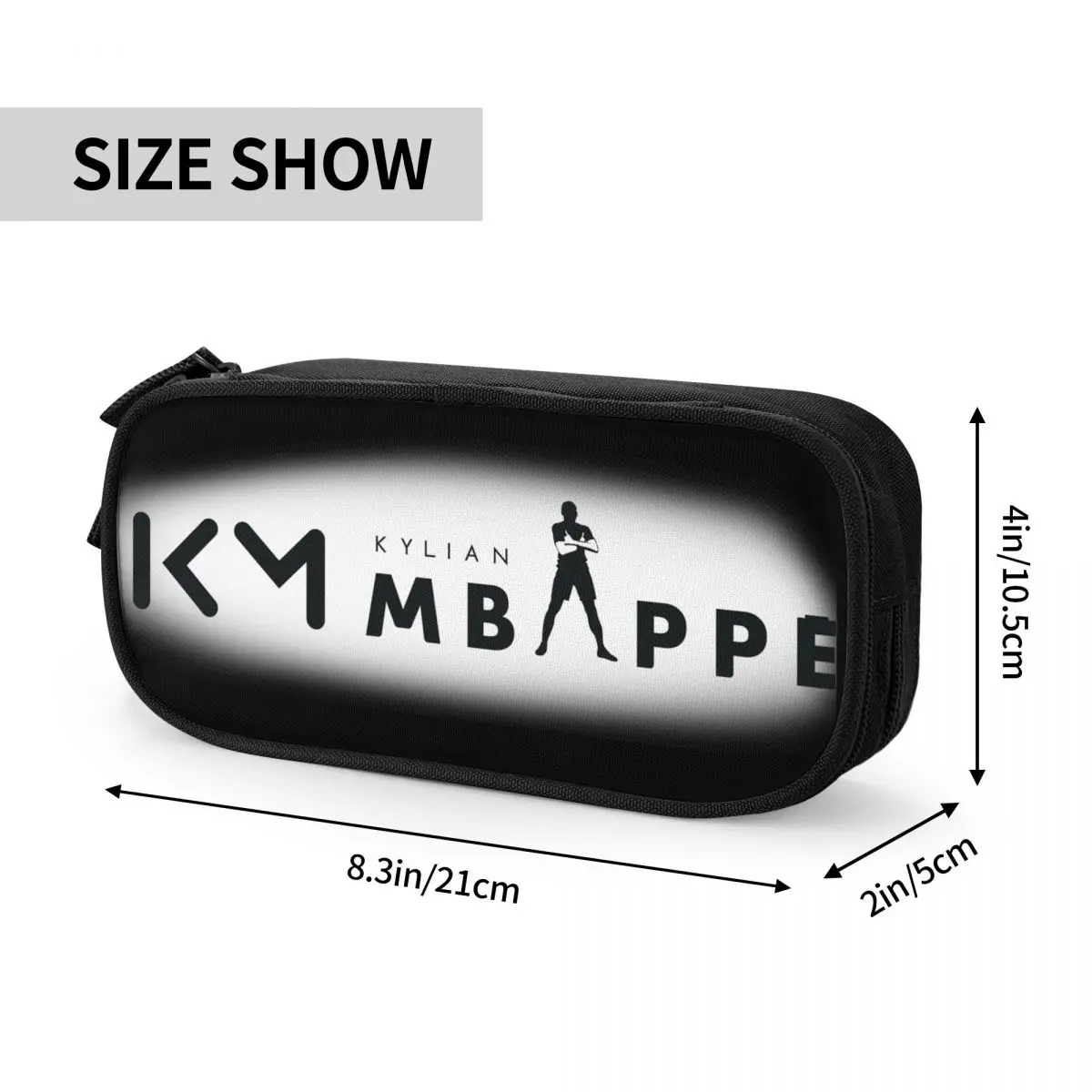 Football KM Mbappe Pencil Case Double Layer Large-capacity For School Soccer Pencil Case Stationery Suprise Gift