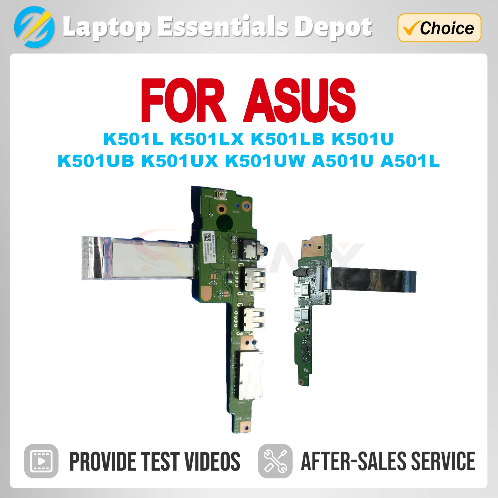 Interruptor de placa de audio USB para ordenador portátil, para ASUS K501L K501UX K501UB K501LX K501LB K501U K501UW A501U K501IO