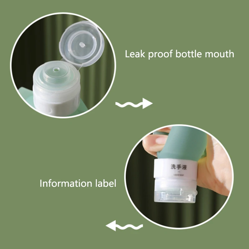 3 個セットポータブルシリコーン詰め替えボトル旅行シャンプーシャワージェルボディローション詰め替えバッグ絞り容器 60 ミリリットル/90 ミリリットル