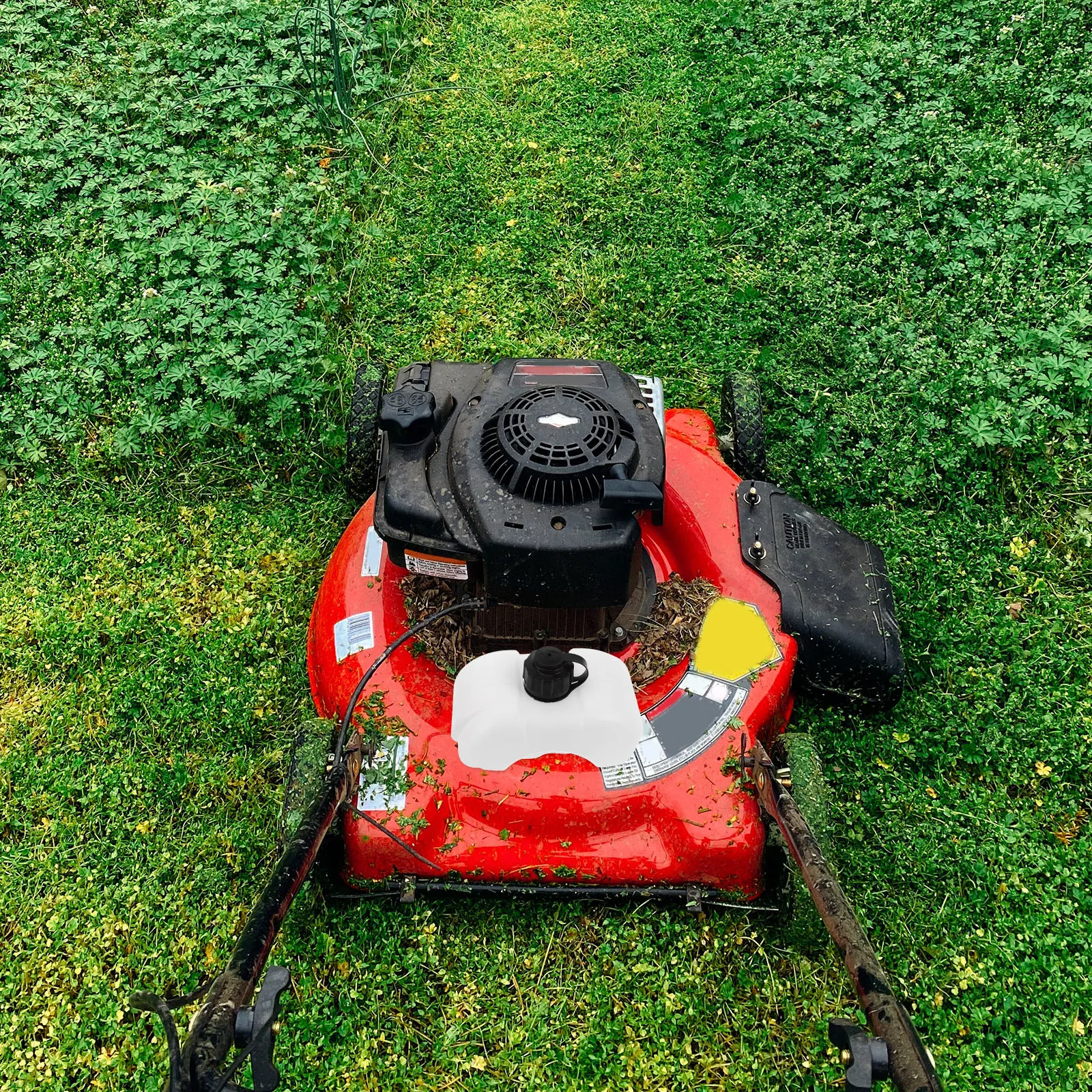 

Durable Plastic Thick Gas For Lawn Mower Petrol Container Small Engine Tank Easy Install Long-Lasting Reliable Gardening