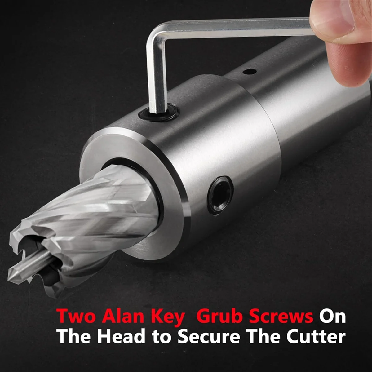 Industrial Tools Annular Cutter Arbor, Annular Cutter Arbor with Morse Taper MT2 for 3/4 Inch Extension on Drill