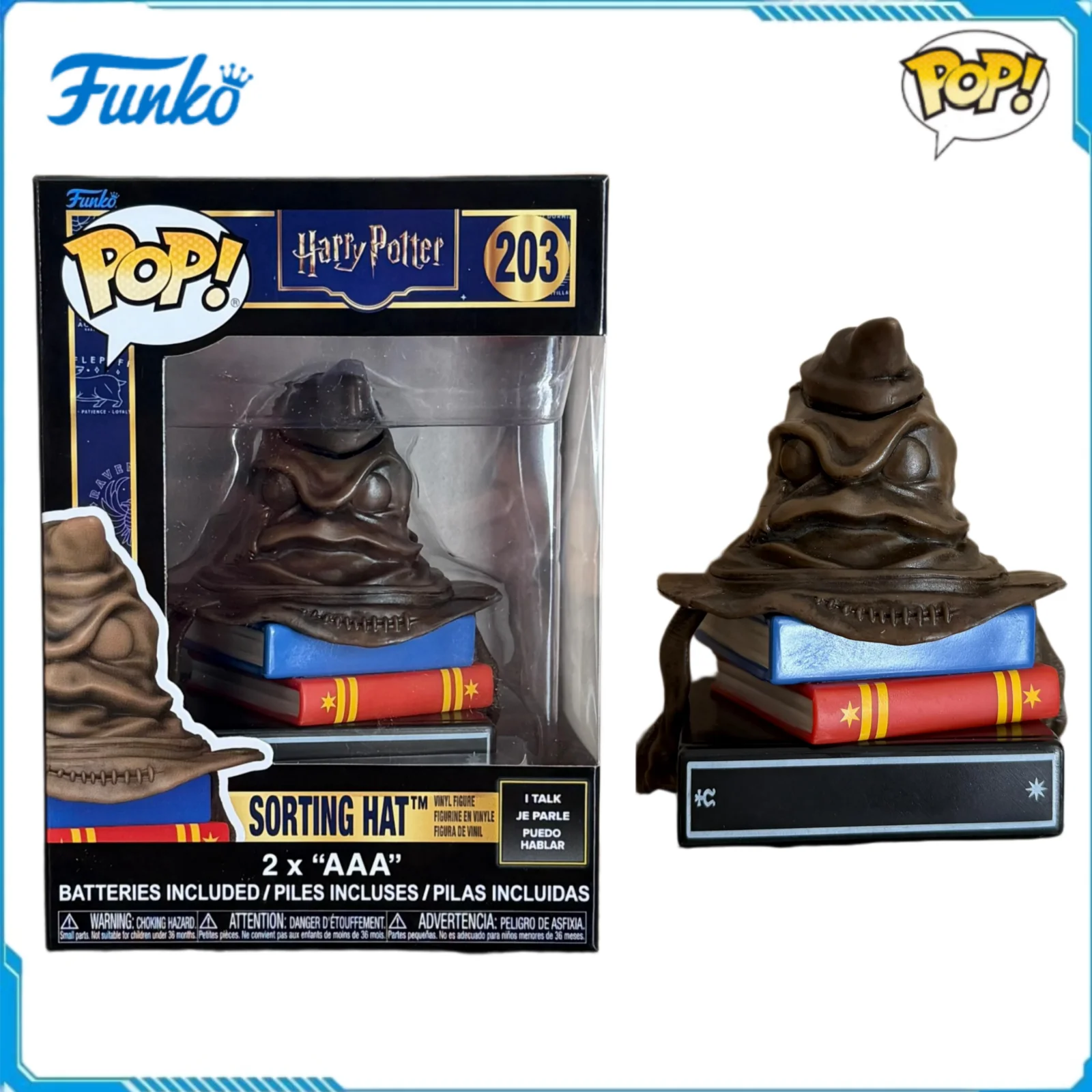 Funko Pop Harry Potter Sounds Sorting Hat Vinyl Figure 203 Officially Licensed Collectible Limited Edition Desktop Decor Gift