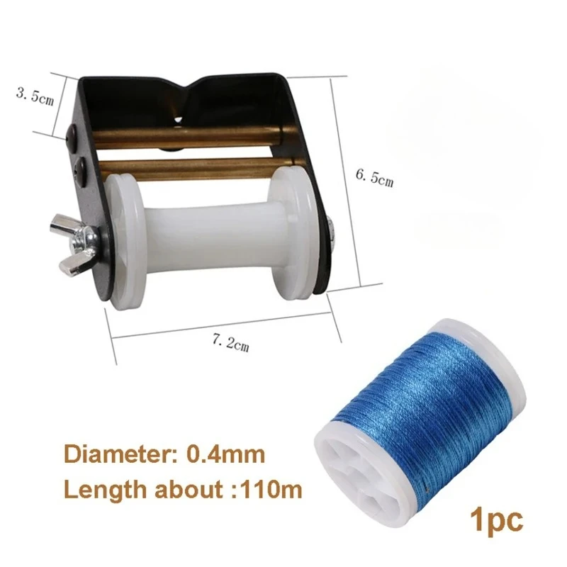 

Bow String Winder String Serving Tool with Metal Rotating Head Rope Protector for Compound Recurve Bow Maintenance