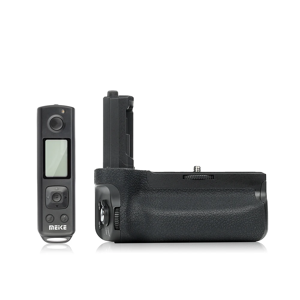 Meike MK-A7R IV Pro Remote Control Vertical Battery Grip Replacement VG-C4EM Work for Sony A7R IV A7 IV A9II  A1 Cameras