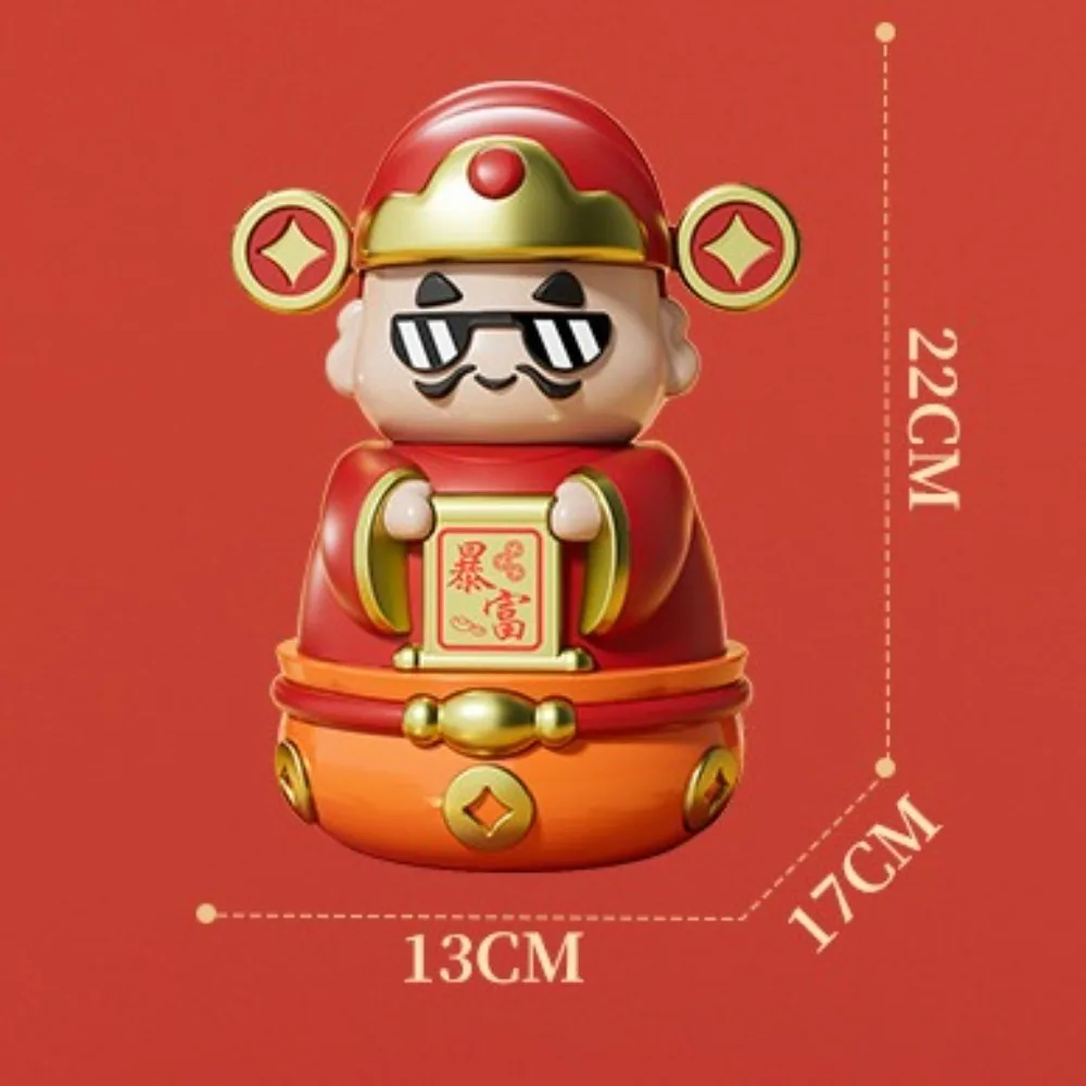 Réservoir d'épargne le dieu de la richesse tirelire décorative ouvrable dieu chinois ornements dessin animé bon symbolisme dessin animé tirelire