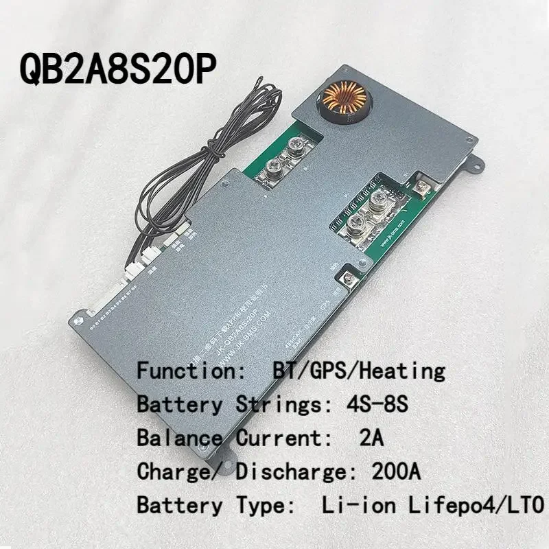 JK BMS QB2A8S-20P مخزون جاهز 16s 48v Lifepo4 Li-ion LTO لـ Growatt Deye Inverter Home Farm Energy Storage Board