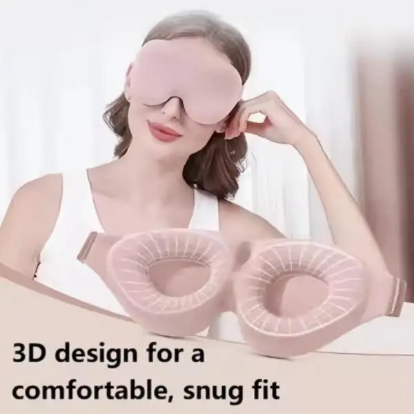 3D Night Sleep Eye Mask Breathable For Sleeping Super Soft Mask Block Out Light With Women Men Family For Home Or Travel Use