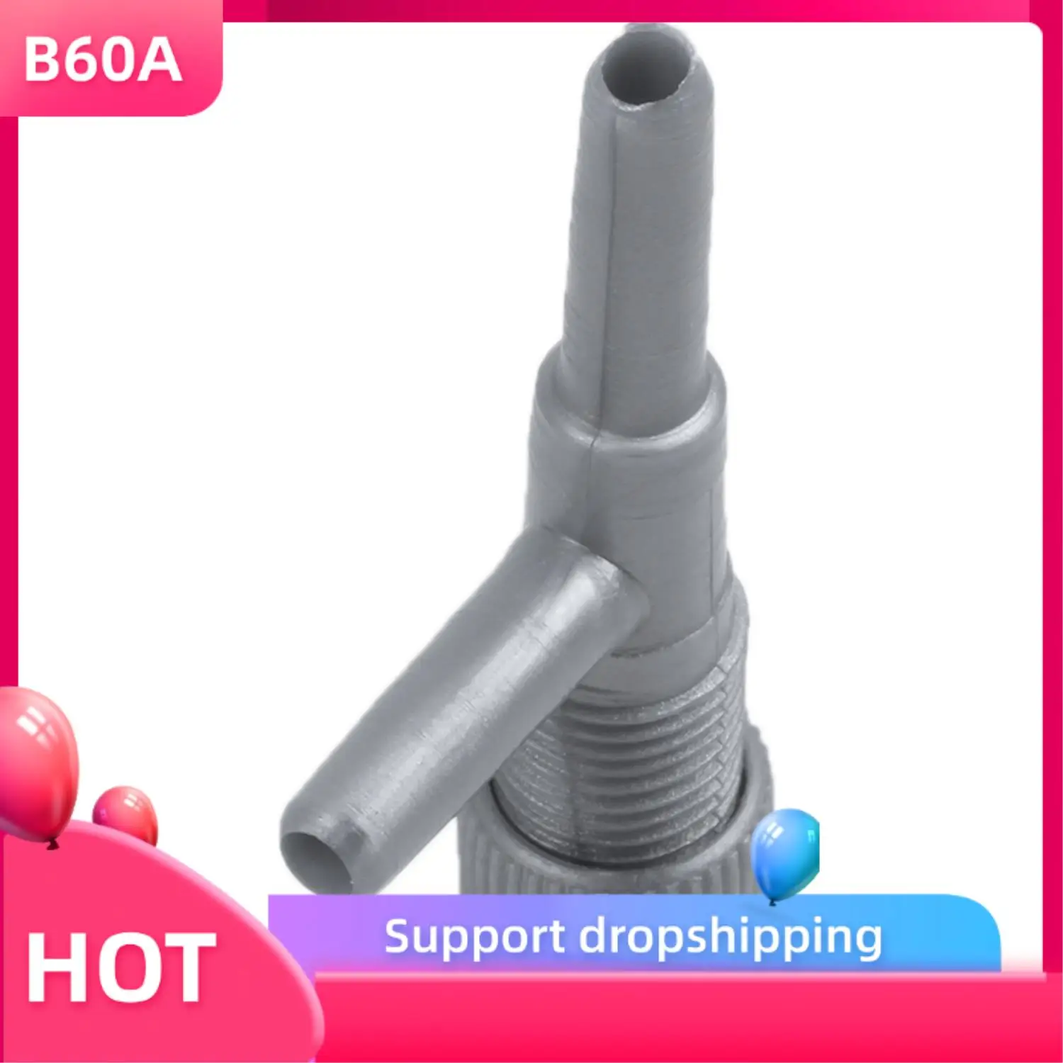 

B60A 30 шт., минеральные пузыри для аквариума, воздушный камень, аквариумная рыба, кислород, воздушная линия, трубка, регулирующий клапан потока, синий и серый