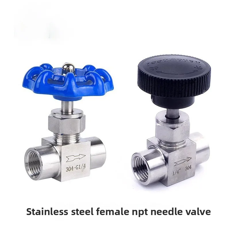 

S304 stainless steel Needle valve Female thread 1/8" 1/4" 3/8" 1/2"inch Flow Control shut off crane Adjustable needle valve
