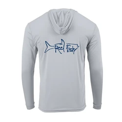 Fish Apparel UPF 50 Men Fishing Wear T Shirt Hat Long Sleeve Jersey UV Hooded Sun Protection Upf 50 Breathable Angling Clothing