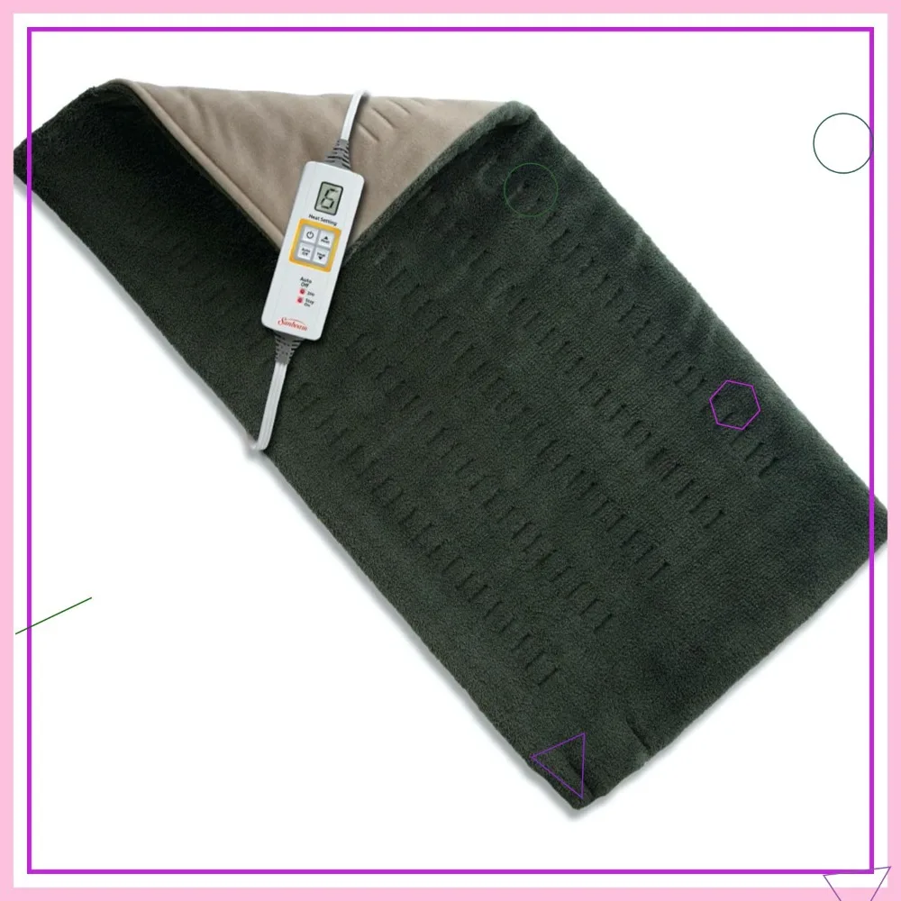 

Очень большая грелка для снятия боли в спине, шее и плечах, с автоматическим отключением, 6 режимов нагрева, идеально подходит при мышечных болях и артрите.