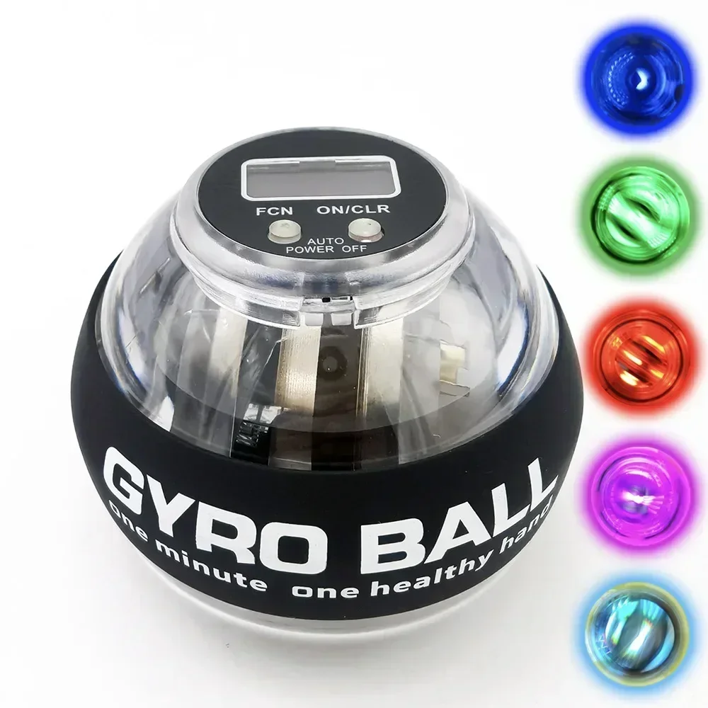 Auto Counter Gyro Ball Wrist Power LED Wrist Ball Power Trainer Ball for Forearm Gyro Wrist Exerciser Strengthen Arm gym workout