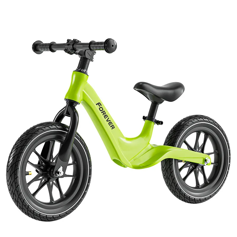 2-6 Years Old Children Balance Car Magnesium Alloy Frame Pedalless Bicycle Inflatable Wheel Children Sliding Walker