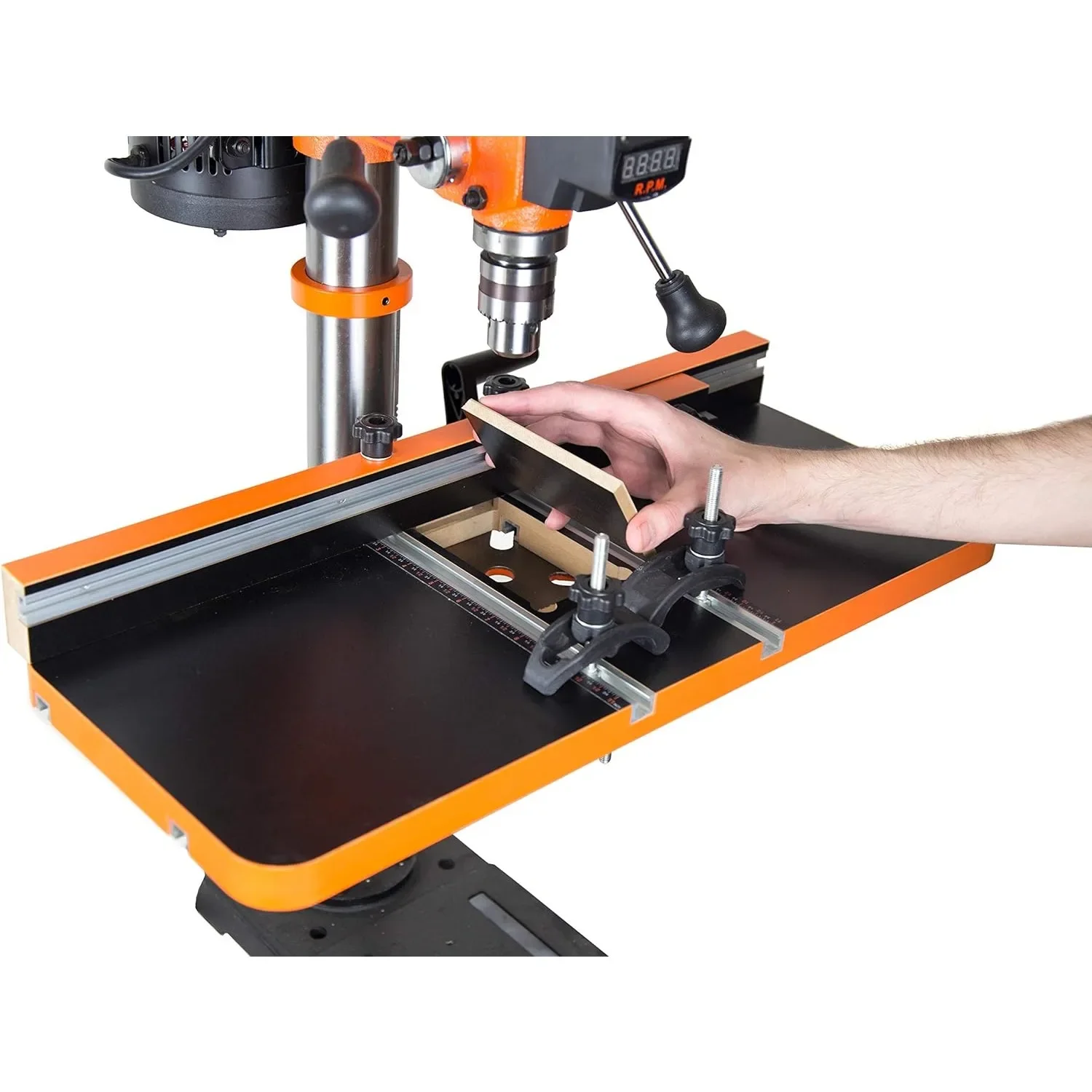 Imagem -03 - Wen Drill Press Table com Uma Cerca Ajustável e Stop Block Dpa2513 24 em por 12 em