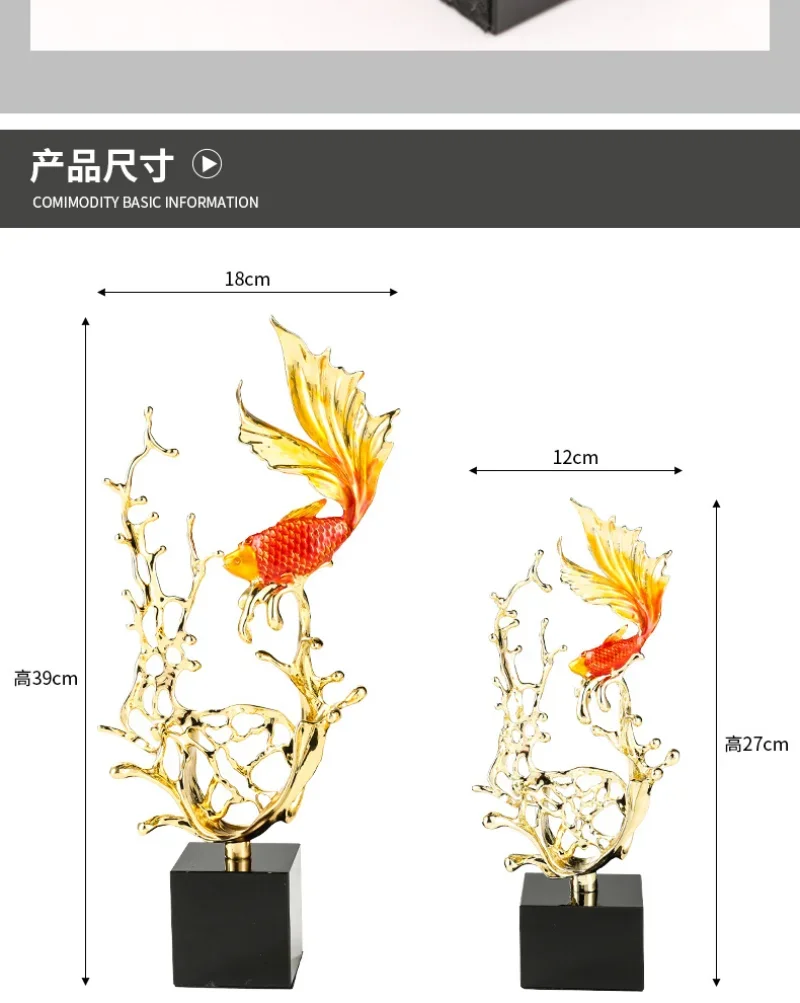 Chinese enamel crystal ornament, high-end home light luxury decoration