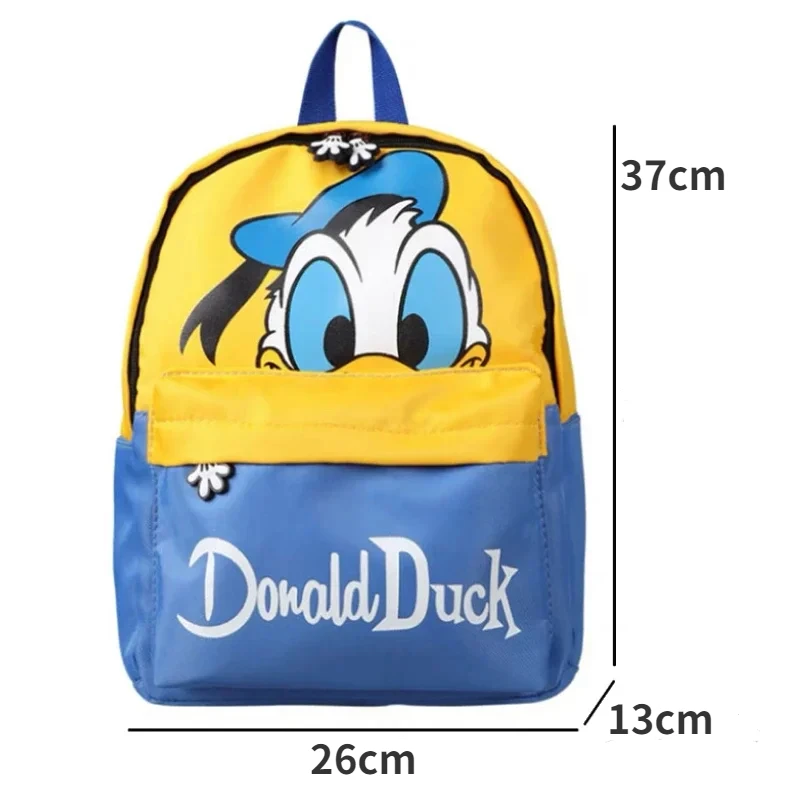 Disney Cartoon Donald Duck Children\'s Backpack Cute Mickey Mouse Kindergarten Boys Girls Backpacks School Bags Children\'s Gifts