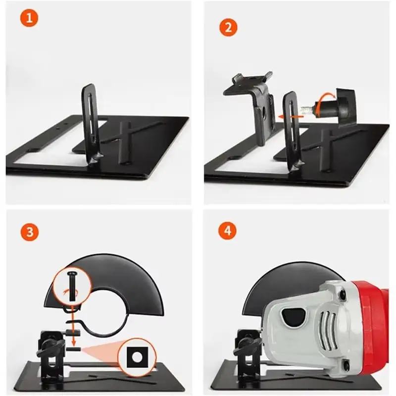 Angle Grinder Cutting Bracket Protective Shield Cover Adjustable Thickened Guard For Woodworking And Metalworking Cutting Guard