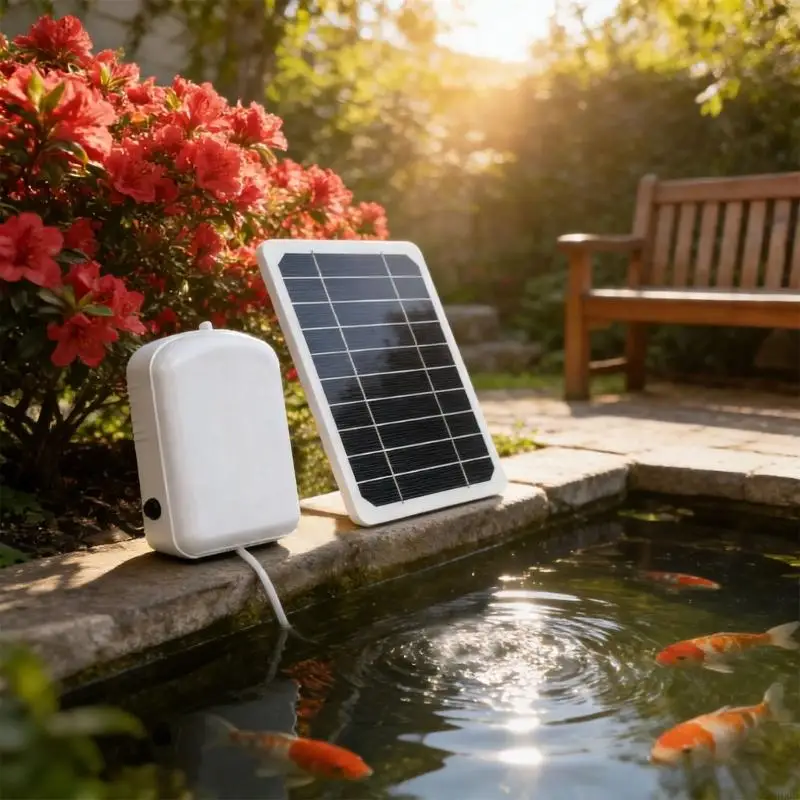 5W Solars Powered Oxygen Board for Fish Pond Aquariums and Garden HX6C