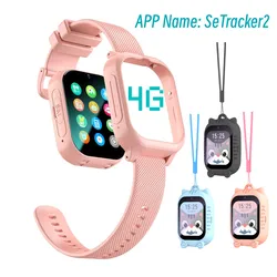 Reloj inteligente 4g con tarjeta SIM para niño y niña, dispositivo con foto, Wifi, posicionamiento, videollamada HD, rastreador de Sos, regalo de cumpleaños, novedad de 2024