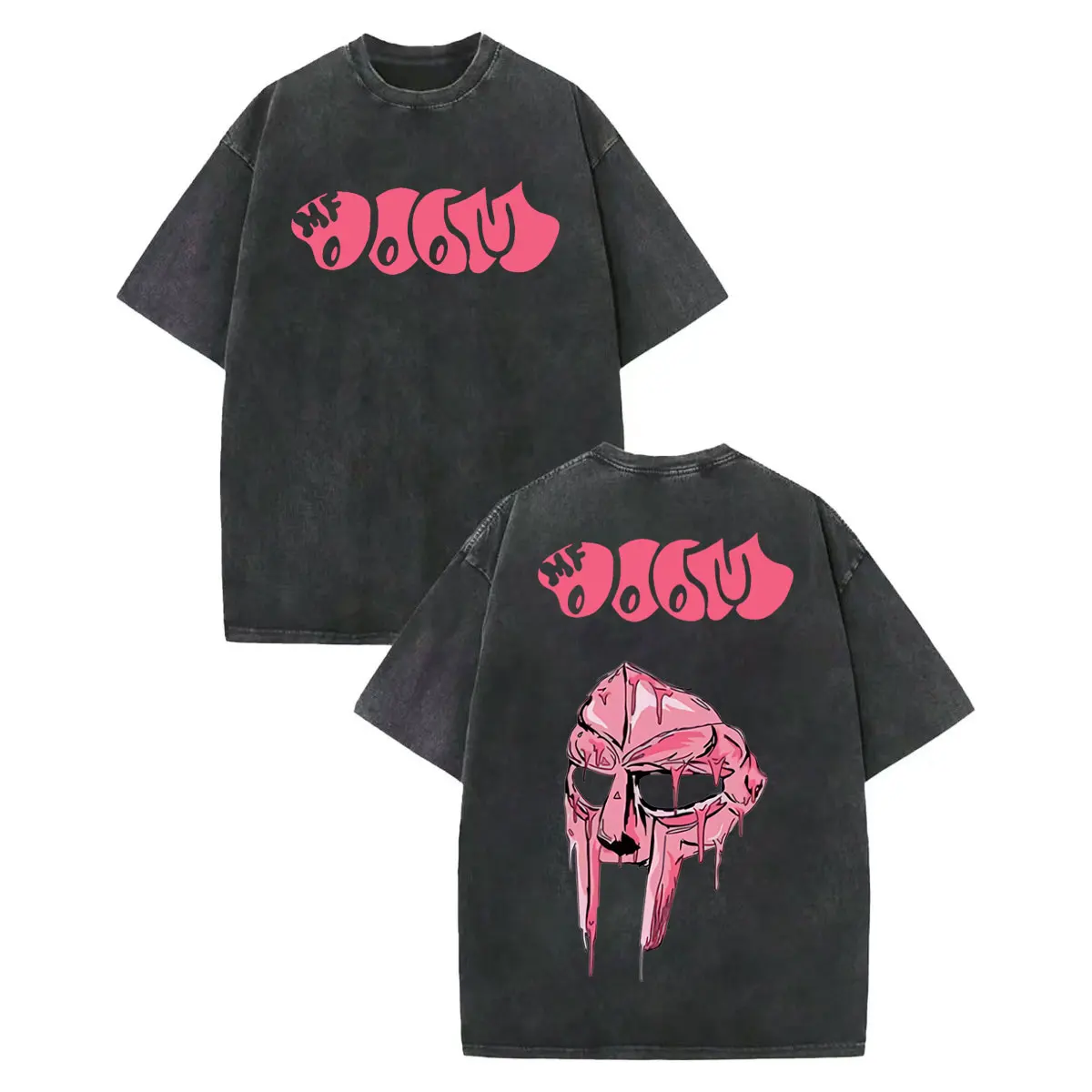 

Vintage Washed Rapper Mf Doom T-shirt Harajuku Hip Hop Short Sleeve T Shirts Men Women Clothing Fashion Y2k Oversized T-shirts