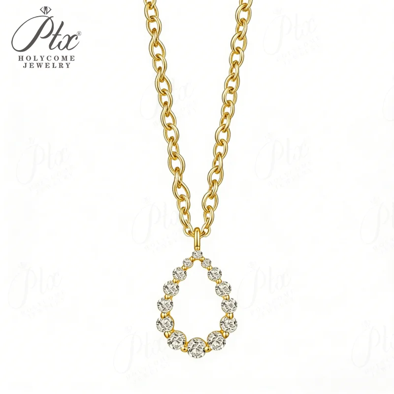 

Подвеска из муассанита 4.6 карата, форма «Пустотелая капля», круглая, серебро S925, цвет D, элитное ювелирное изделие для женщин, идеально подходит для подарков на годовщину