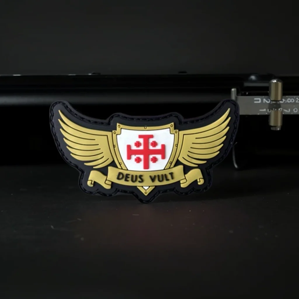 DEUS VULT 전술 패치 십자군 기사단 PVC 배지 - Rucksack Military Style 리뷰 및 가격
