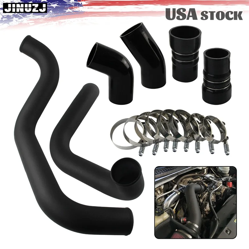 

3" Intercooler Pipe & Boot Kit For 02-04 GM GMC 6.6L LB7 Duramax Diesel Black