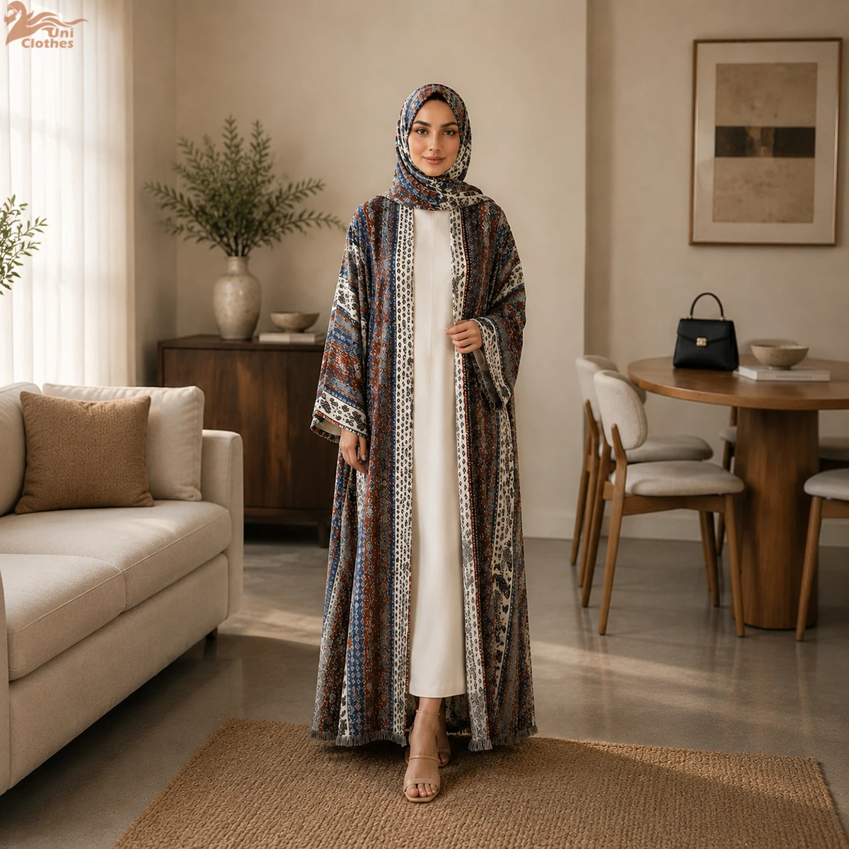 Zahraa 2026 New Islamic Clothing Women Luxury Lyocell Abaya Dubai Style Modest Abaya Women Muslim Dress with Hijab