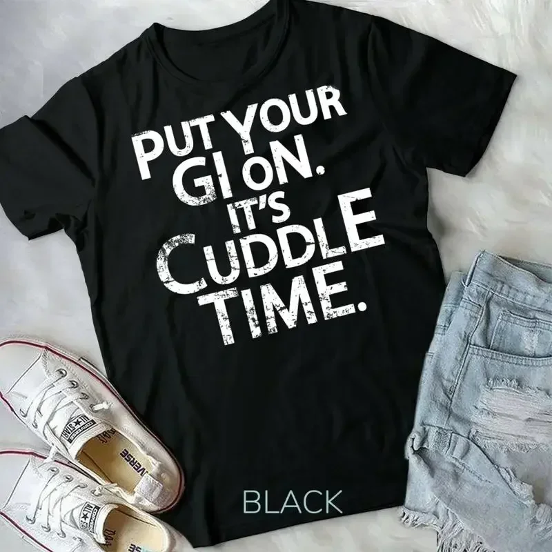 Jiu Jitsu Put Your Gi On It s Cuddle Time BJJ Funny Unisex Youth T shirt
