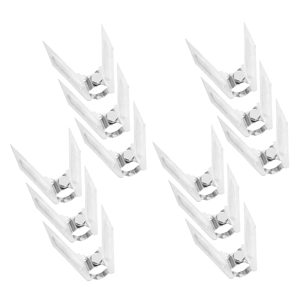 

12Pcs Stainless Steel Rotating Roast Chicken Forks Universal Oven Air Fryer Rotisserie Meat Forks Heavy Duty Grill Utensils Easy