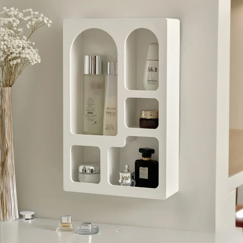 French Porch Cabinet Living Room Decorative Cabinet Household Simple Locker Storage Rack Aromatherapy Cosmetics Rack
