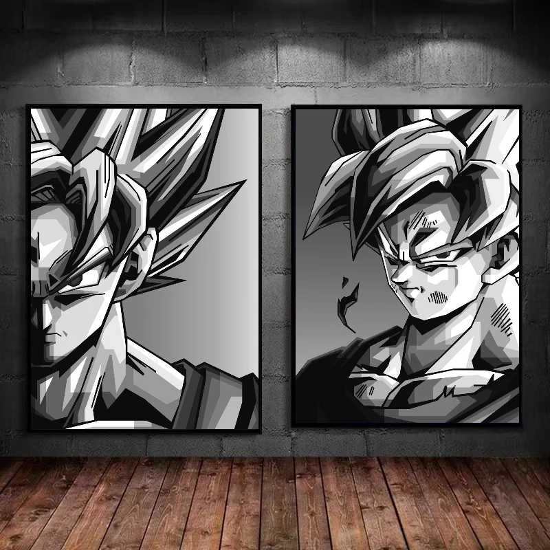 بانداي الياباني المحيط بالرسوم المتحركة الرجعية لشخصية دراجون جينشين جوكو جوهان فيغيتا لوحة فنية مطبوعة على القماش هدية للأطفال