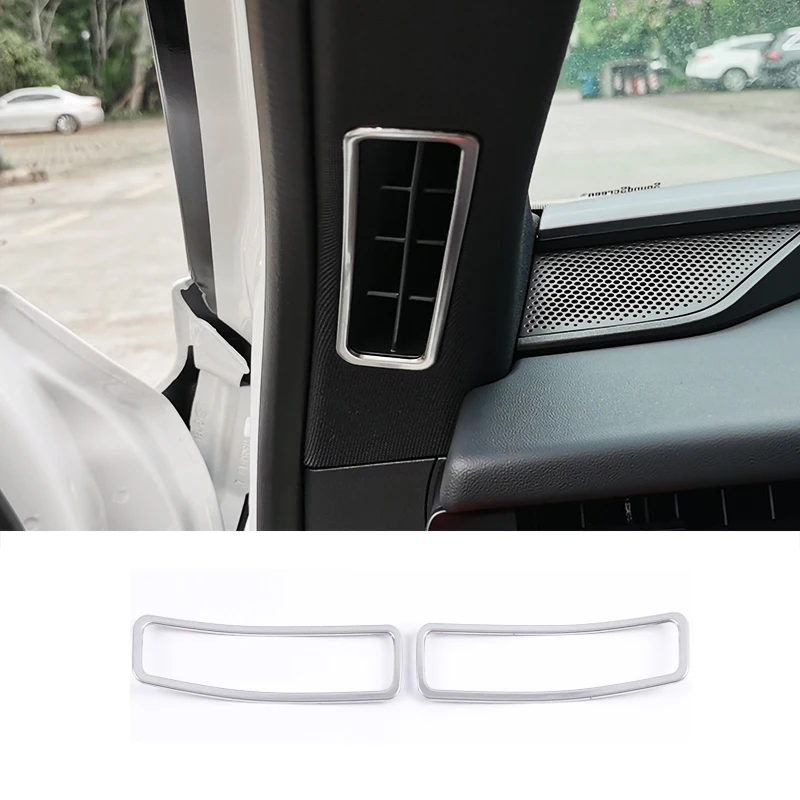 Car Front Triangle Air Vent Outlet Frame Trims Protect for Ford Evos 2022 2023 2024 Accessories Auto Kit Styling Refit Modify