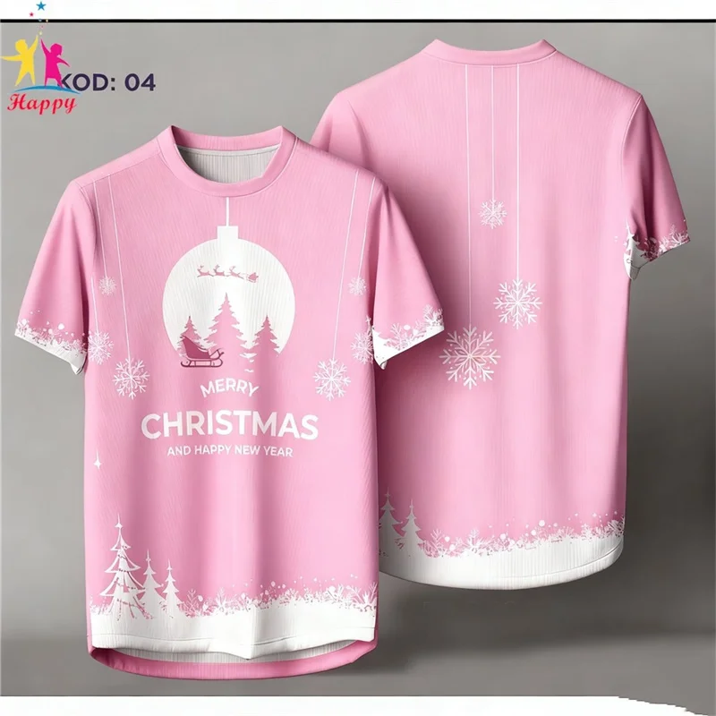 2026 Merry Christmas T-shirt Family Day Subliminal Microfiber Jersey New Year Viral Christmas Jersey Merry Christmas T Shirts