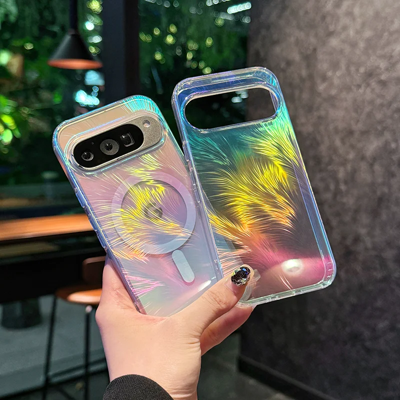 

For Google Pixe 9 9 Pro 9 Pro XL 9A Plating High Permeability Anti-Yellow Anti-Oxidation Four Corner Anti-Drop Phone Case