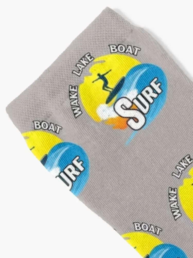 Wake lake boat surf,wake surfing,all you need is a surf,surf quotes gift for friends and family Socks