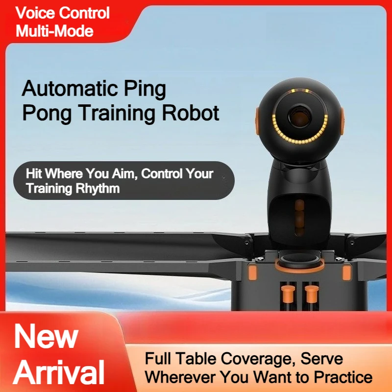 Smart Table Tennis Training Robot Voice Control Ball Recycle Multi-Spin Automatic Ping Pong Serving Machine More Free Gift