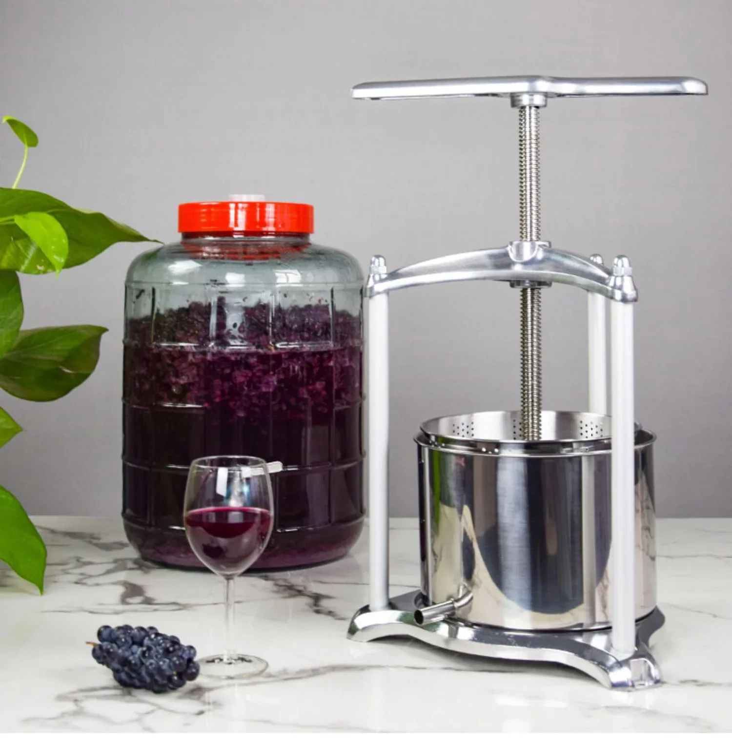 for Manual Juice Wine Presser 5L Hand Wine Pressing Separation Fruit Vegetable Dehydrator Press Machine Kitchenware