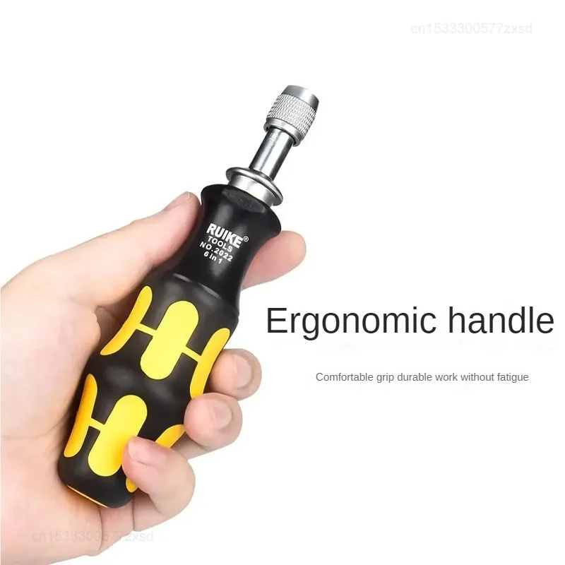 Xiaomi Multifunctional Ratchet Screwdriver Set Telescopic Portable Strong Magnetic 6 in 1 Hidden Drill Head Storage Screwdriver