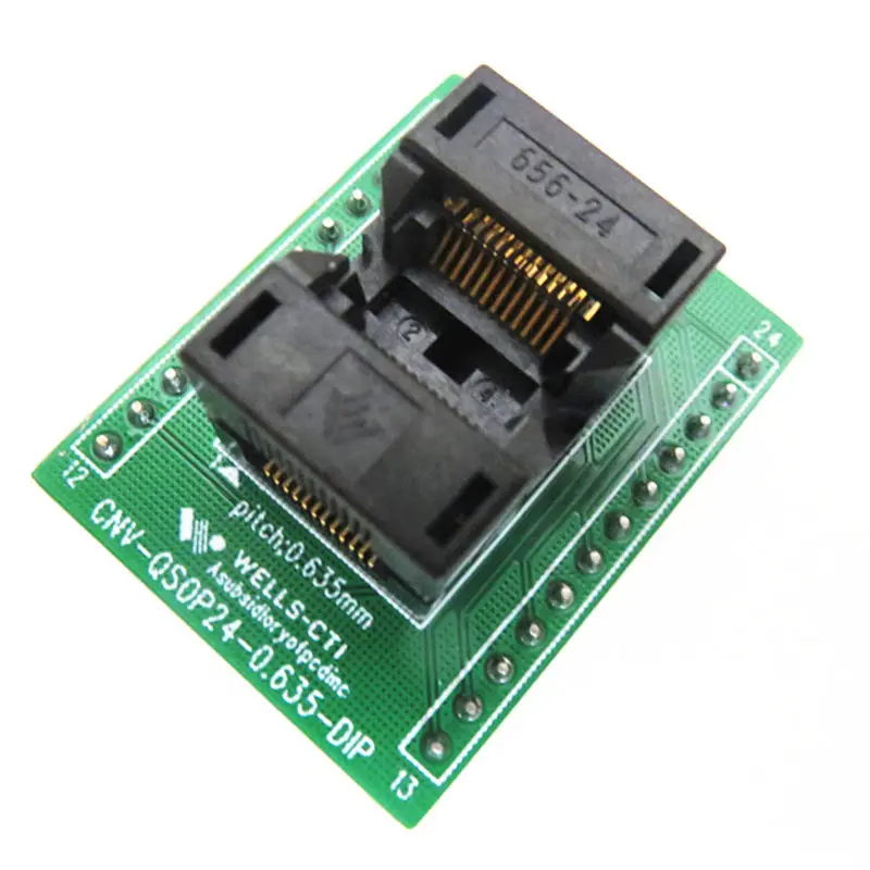 656-4242211-001E QSOP24/DIP SSOP24 Programming Socket IC Test Socket Programming Conversion Socket
